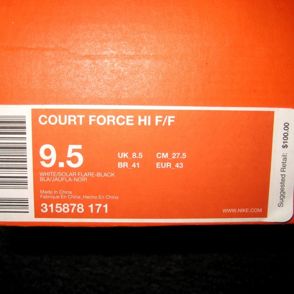 NIKE 2007 Court Force HI F/F Sneakers (315878 171) main image 13